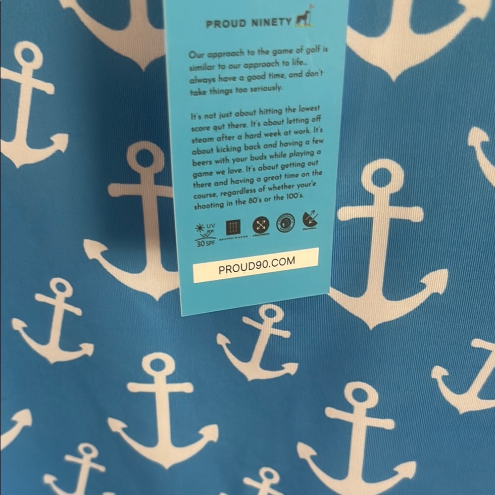 Proud 90 Blue Anchor golf polo - Picture 2 of 4